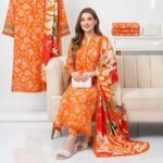 3 PCS UNSTITCHED SUIT -  Aneela Most Demanding Edition - FABRIC Digital printed lawn90/88