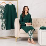 UnStitched Bonanza Lawn 2 PC – Elegant Summer Collection – Embroidered Chikankari Shirt – Embroidered Sleeves – Printed Trouser - Image 2
