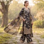 3PC LAWN / Swiss voil Dupata Digital Printed - Image 2