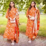 3 PCS UNSTITCHED SUIT -  Aneela Most Demanding Edition - FABRIC Digital printed lawn90/88 - Image 3