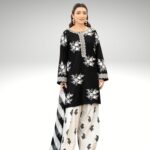 Unstitched 3PC Embroidered Lawn Suit - Premium Air Jet Summer Collection - Image 3