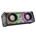 Portable Bluetooth Speaker With LED Lights&Transparent Casing