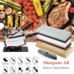 Knife Sharpening Stone Kit 4001000, 30008000 Grit Double Sided Whetstone WBase