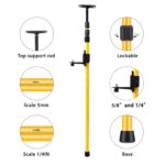2.8 Meter Laser Leveling Telescoping Pole Adjustable Mounting Pole For Rotary And Line Lasers - Image 6