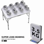 Folding Table Portable Foldable Camping Picnic Table, Extra Strength Aluminium Gardern Tables For Indoor Outdoor Party Dining - Image 7