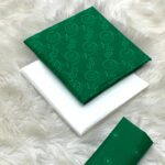 14 August Special 2 Piece Embroidered Lawn Suit – White & Green - Image 10