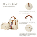 Women Handbags Shoulder Bags 4 Pcs Handbags For Ladies Top-Handles Crossbody Bags Purse Wallet - Image 2