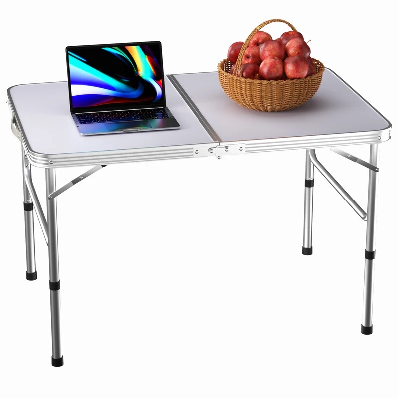 180e8699-ab14-43b8-9268-1ae90f7f6da2.jpg Folding Table Portable Foldable Camping Picnic Table, Extra Strength Aluminium Gardern Tables For Indoor Outdoor Party Dining - Image 1