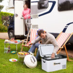 12V Car Refrigerator W/ LED Light, Foldable Handles, 25L Compressor Cooler - Image 5