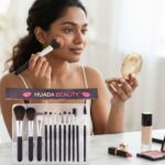 12-Piece Professional Makeup Brush Set | Ultra-Soft Synthetic Bristles | Face & Eye Makeup Kit | Huada | Fit Me | Pabibrow - Image 2
