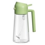 2-in-1 Glass Oil Spray Bottle & Dispenser with Pouring Spout | 450ml Kitchen Oil Mister for Air Fryer, BBQ, Salad & Cooking - Image 2