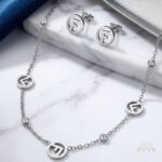 Silver Monogram Jewellery Set - Image 2