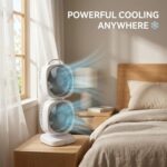 Dual Head Desk Fan - Image 2