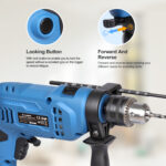 G LAXIA 550W Hammer Drill, Speed Variable 3000 RPM, 13mm  Chuck, Electric Hammer And Drill 2-in-1 ,Package Contains 105 Accessories - Image 9