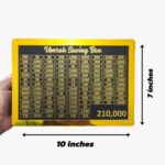 UMRAH SAVING BOX GOLDEN BLACK WOOD 210K - Image 3