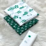 14 August Special 2 Piece Embroidered Lawn Suit – White & Green - Image 3