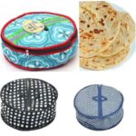 Roti Zipper Bag | Reusable Airtight & Insulated Storage Bag | Keeps Chapati Fresh, Soft & Warm | Random Design - Image 3