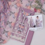 UNSTICHED 3 PCS LAWN SUIT LUXURY HEAVY EMBROIDERED - Image 3