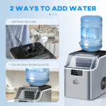 3.2L Compact Ice Machine, With LCD Screen And Accessories - Silver-Tone - Image 3