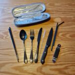 Camping Cutlery Set, 9 Pieces, Outdoor Camping Cutlery Set, Stainless Steel Travel Cutlery,  Box Pack, Portable - Image 5
