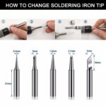 90W Soldering Iron Kit Electronics Welding Irons Solder Tools Adjustable Wire UK - Image 7