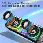 Portable Bluetooth Speaker With LED Lights&Transparent Casing - Image 6