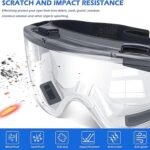 Protective Clear Anti-Fog Safety Goggles with Comfortable All-Day Wear - Image 4