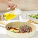 2-in-1 Glass Oil Spray Bottle & Dispenser with Pouring Spout | 450ml Kitchen Oil Mister for Air Fryer, BBQ, Salad & Cooking - Image 3
