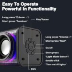 Portable Bluetooth Speaker With LED Lights&Transparent Casing - Image 4