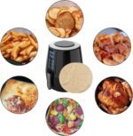 Air Fryer Round Paper Liners Disposable - 7in 18cm 100Pcs Air Fryer Parchment, Unbleached Perforated - Image 3