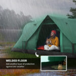 5-6 Man Dome Camping Tent - Dark Green - Image 4