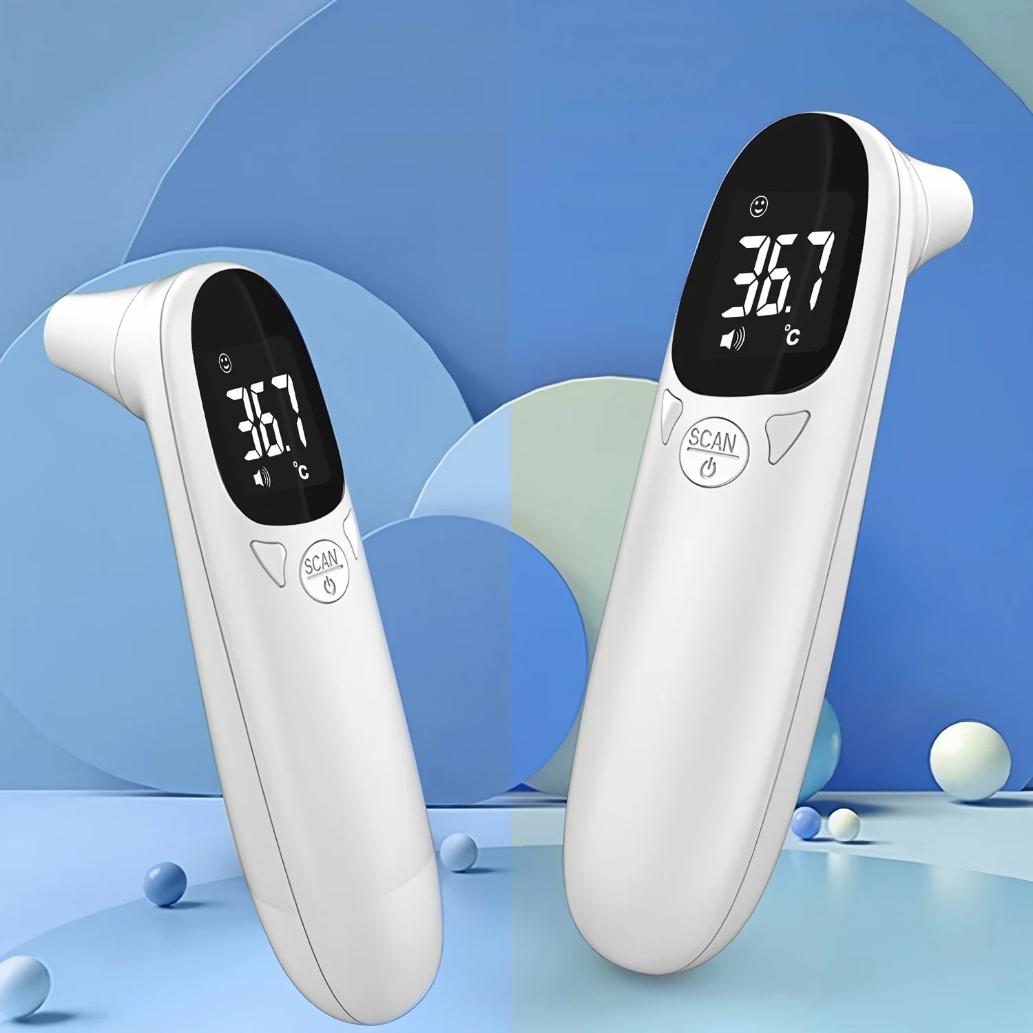 48c2e038-f0d2-41d6-9649-2744a5e917ac.jpg Medical Body Thermometer Multi Function Temperature Meter - Image 1