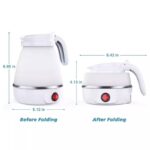 600ML Collapsible Travel Electric Water Kettle Folding Camping Caravan Silicone - Image 5