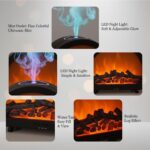 Portable Fireplace Flame Aromatherapy Machine, Oil Automatic Fragrance Diffuser - Image 8