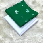 14 August Special 2 Piece Embroidered Lawn Suit – White & Green - Image 6