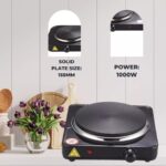 1 0 0 0 W Electric Portable Kitchen Single Hot Plate Hob - Image 6