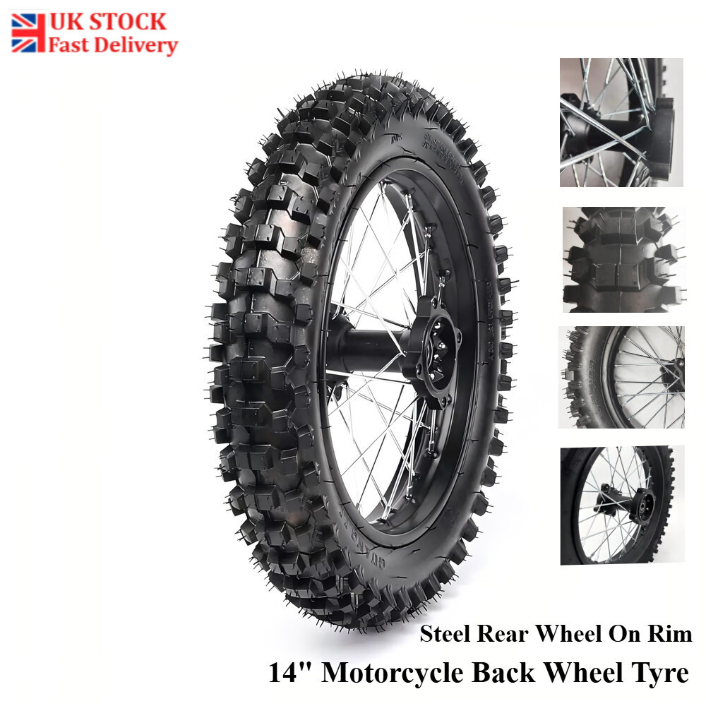 61d3e794-79aa-4983-8a83-8ff53c2fca60.jpg 90 -14 Motorcycle Back Wheel Tyre Steel Rear Off-Road Wheel For 14 Motorbike - Image 1
