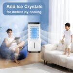 12L Portable Cooler Air Conditioning Unit Fan Humidifier W Remote Control 3 Gear - Image 5