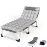 Folding Bed Camping Travel Heavy Duty Foldable Lightweight With Mattress