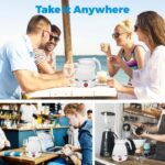 600ML Collapsible Travel Electric Water Kettle Folding Camping Caravan Silicone - Image 8