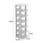 7 Tier Home Organiser Shoe Rack Tall Storage Shelf Unit Cabinet - Image 6