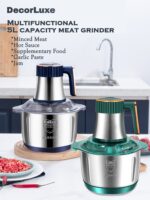 5L Electric Meat Grinder Heavy Duty - Food Processor Mixer & Chopper, Sausage Maker, Kitchen Helper, UK Plug - Image 2