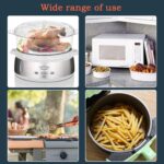 Air Fryer Round Paper Liners Disposable - 7in 18cm 100Pcs Air Fryer Parchment, Unbleached Perforated - Image 2