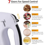 Electric Handheld Whisk 7 Speed Hand Mixer Kitchen Blender - Image 5