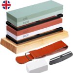 Knife Sharpening Stone Kit 4001000, 30008000 Grit Double Sided Whetstone WBase - Image 5