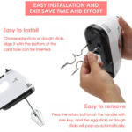 Electric Handheld Whisk 7 Speed Hand Mixer Kitchen Blender - Image 4