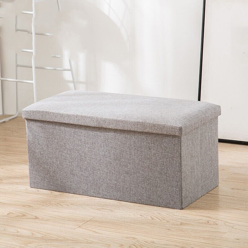 a57429fb-aeee-475b-9f5c-e4c7436d4e58.jpg Foldable Ottoman Seat Toy Storage Box Foot Stool Bench UK--40 Cm X 25 Cm X 25 Cm - Image 1