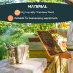 Beekeeping Tools Stainless Steel Large Heat Shield Beekeeping Apiary Beekeeper - Image 6