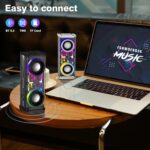 Portable Bluetooth Speaker With LED Lights&Transparent Casing - Image 3