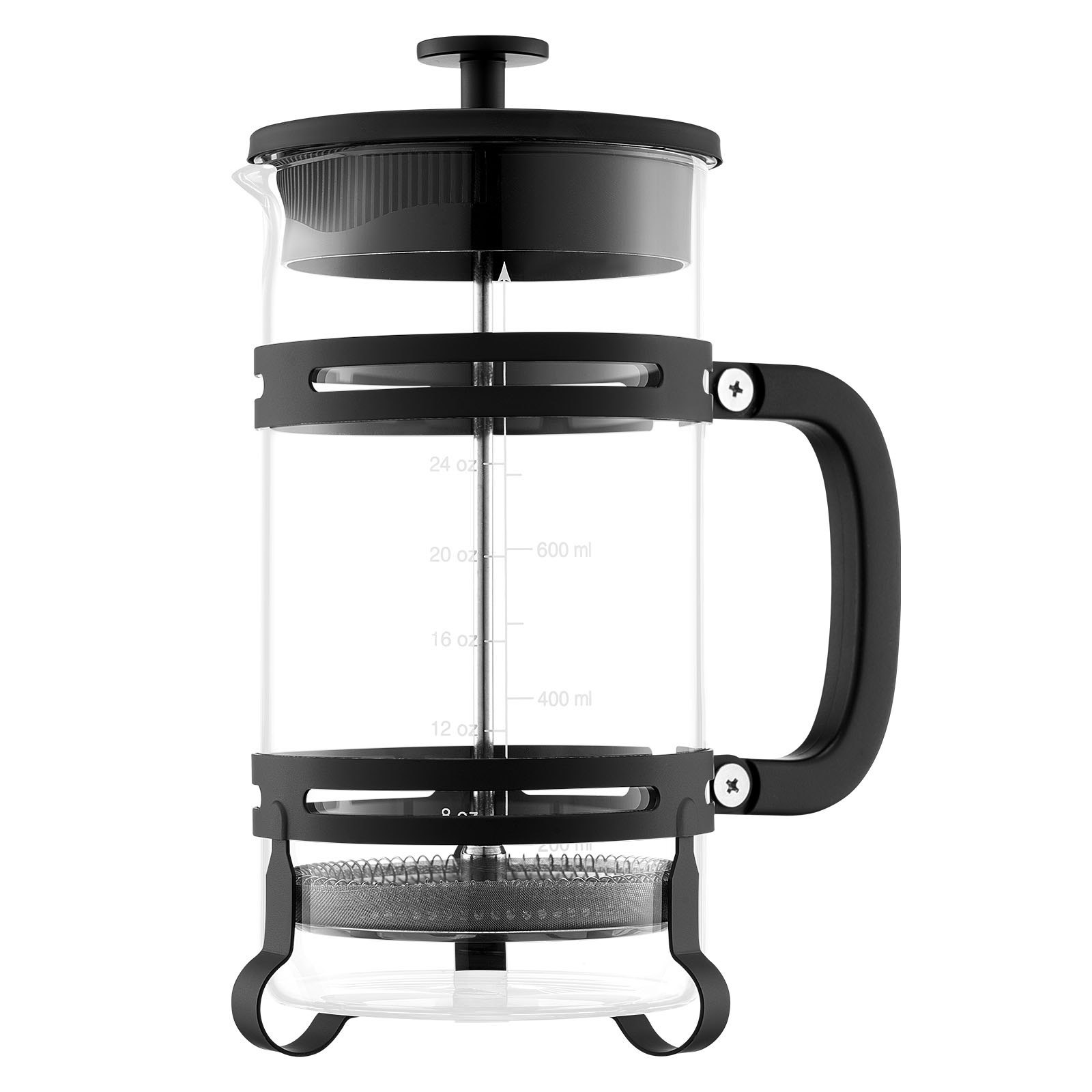 b2aa3911-a1bd-4e57-91bd-e6545540bb75.jpg 1 Liter Borosilicate Glass Coffee Press Tea Maker With Stainless Steel Filter - Image 1